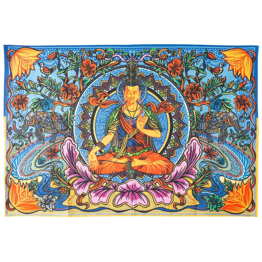 3D Buddha Lotus Tapestry