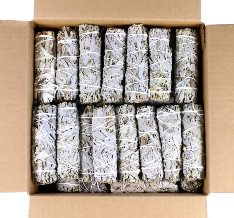 White Sage Smudge Sticks 4" Bundles - 3 Pack