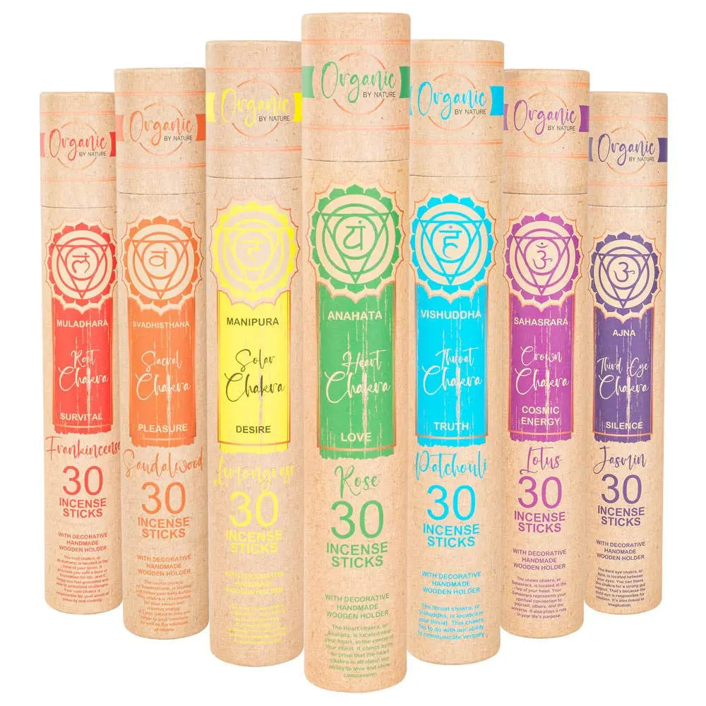 Sacral Chakra Incense Sticks with Incense Holder (Sandalwood/30)