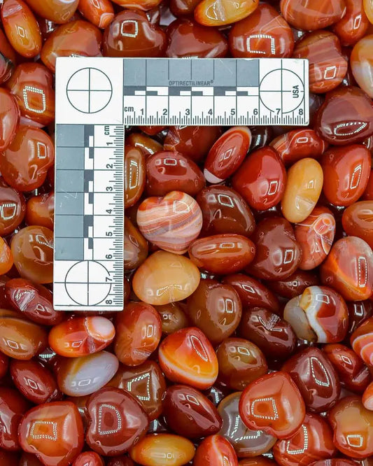 Carnelian Heart - Crystal Heart - Sacred Tree