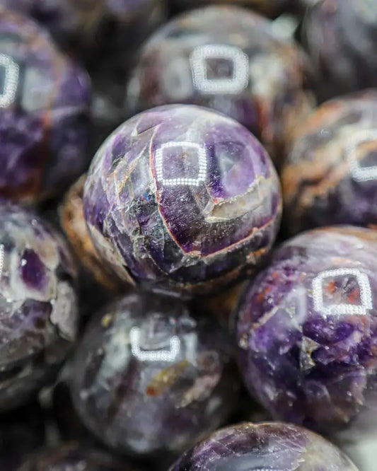Chevron Amethyst Sphere - 50mm
