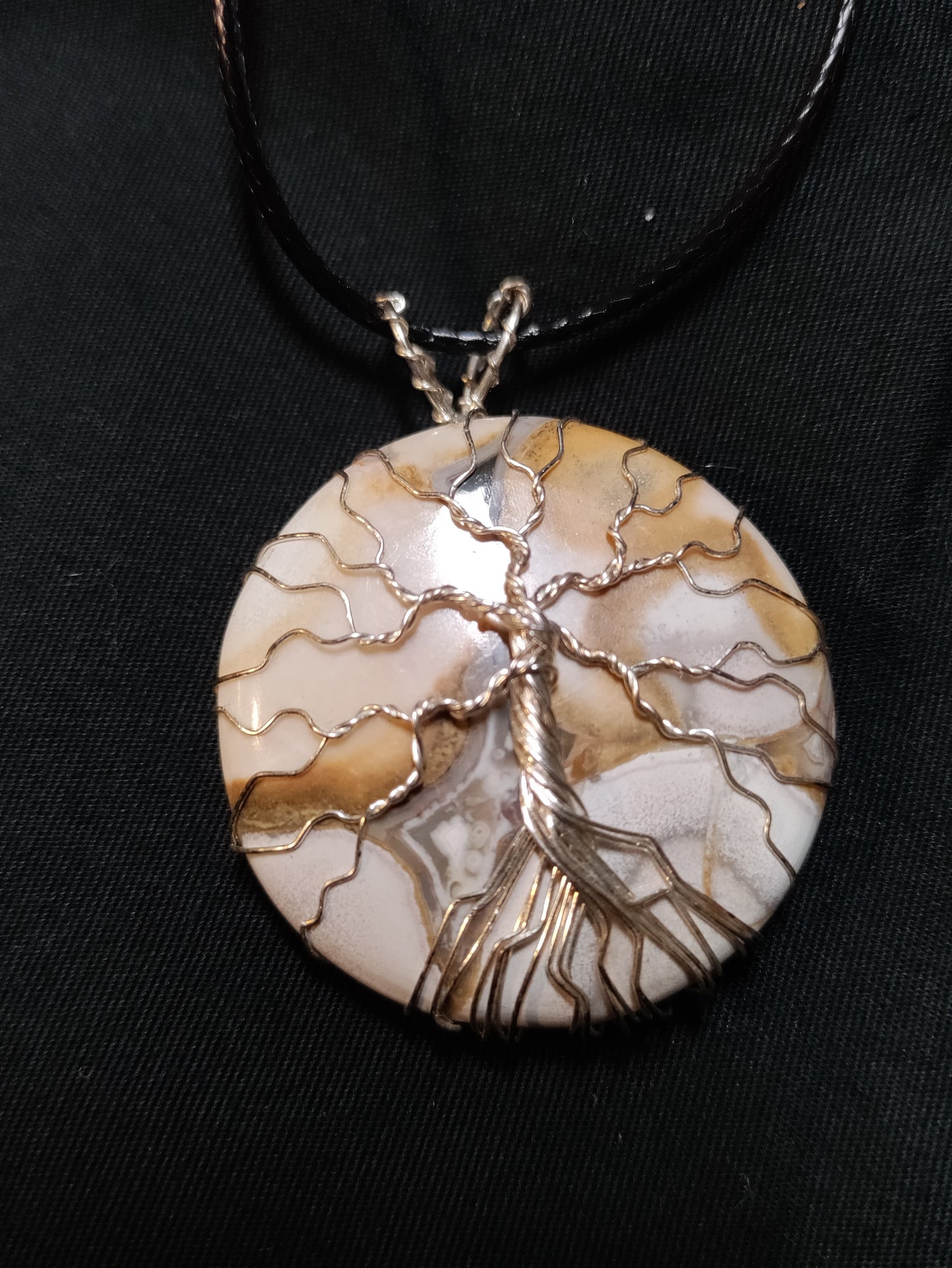 Tree Of Life Necklace - King Cobra Jasper and Silver