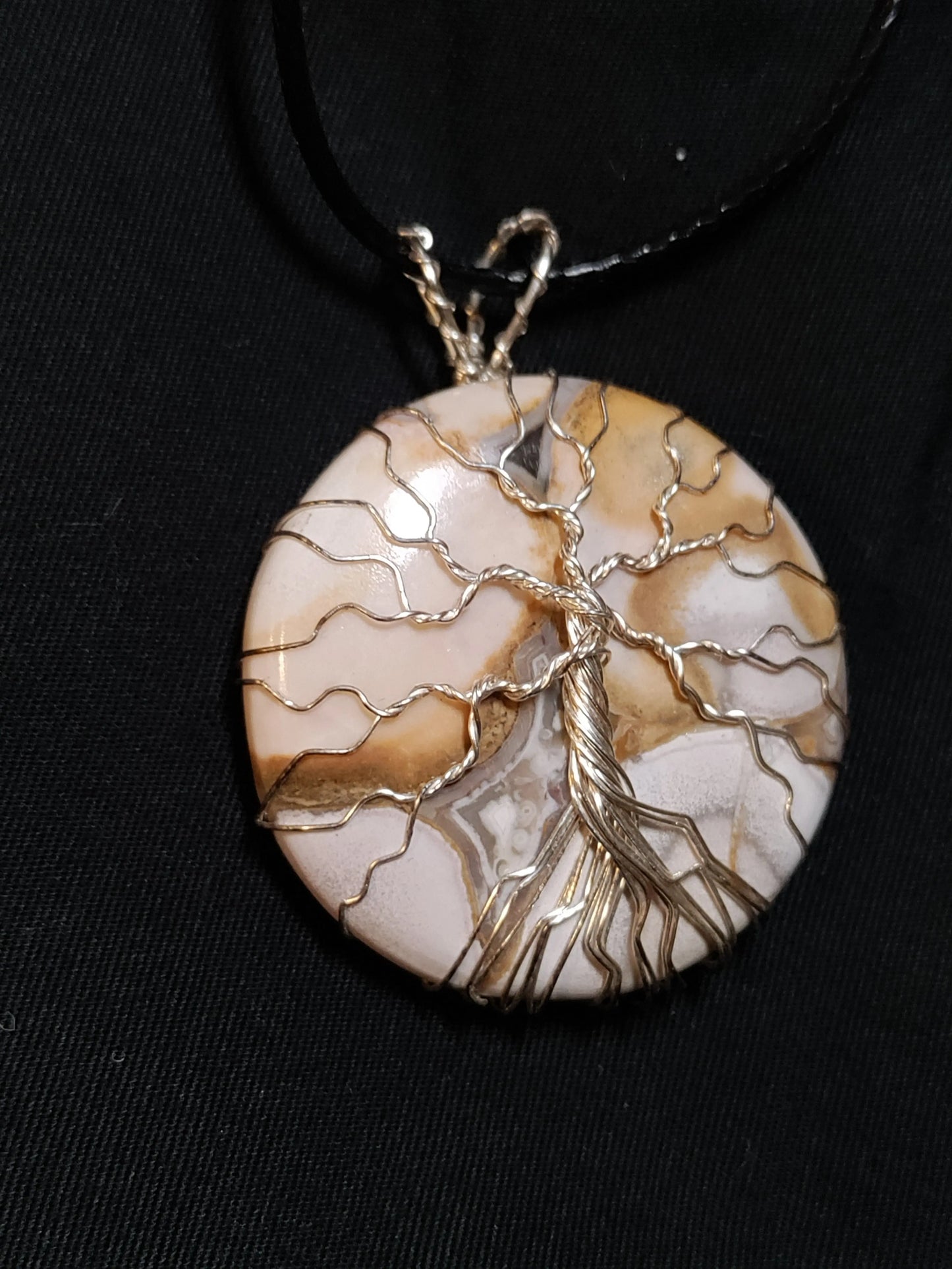 Tree Of Life Necklace - King Cobra Jasper and Silver
