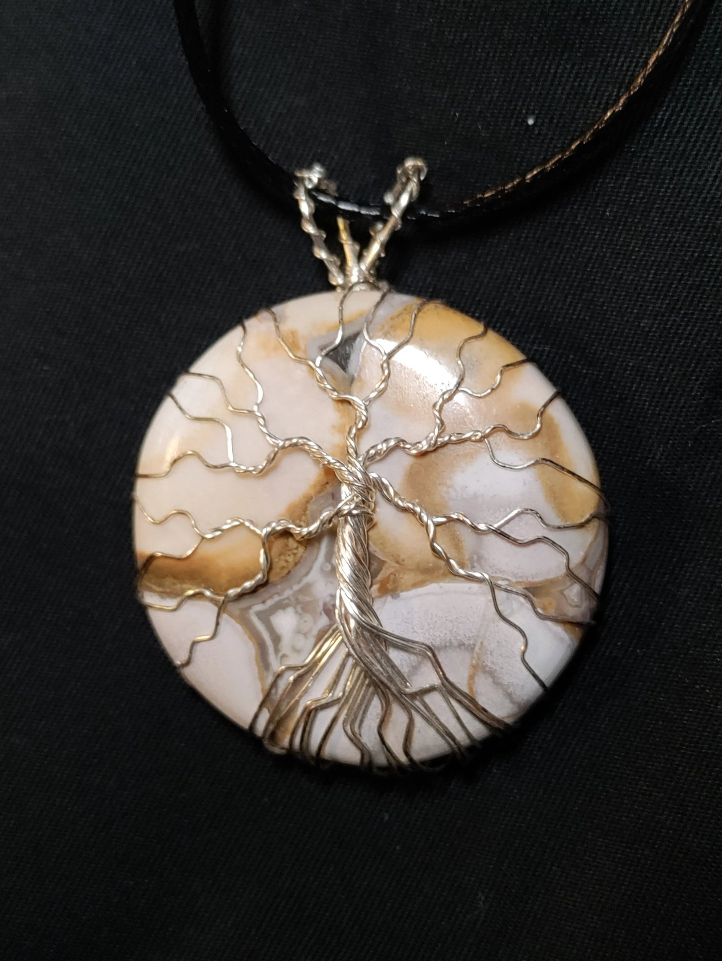 Tree Of Life Necklace - King Cobra Jasper and Silver