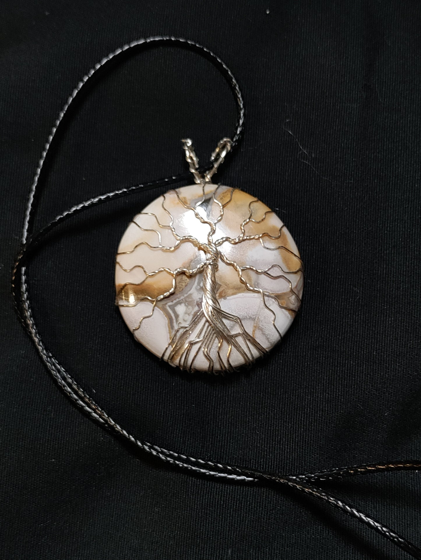 Tree Of Life Necklace - King Cobra Jasper and Silver