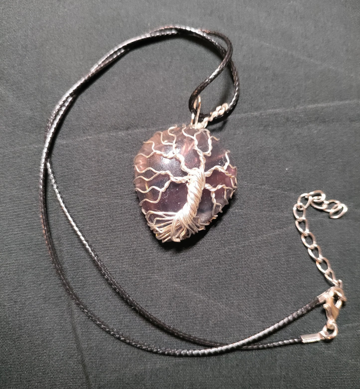 Tree Of Life Necklace - Fluorite & Silver