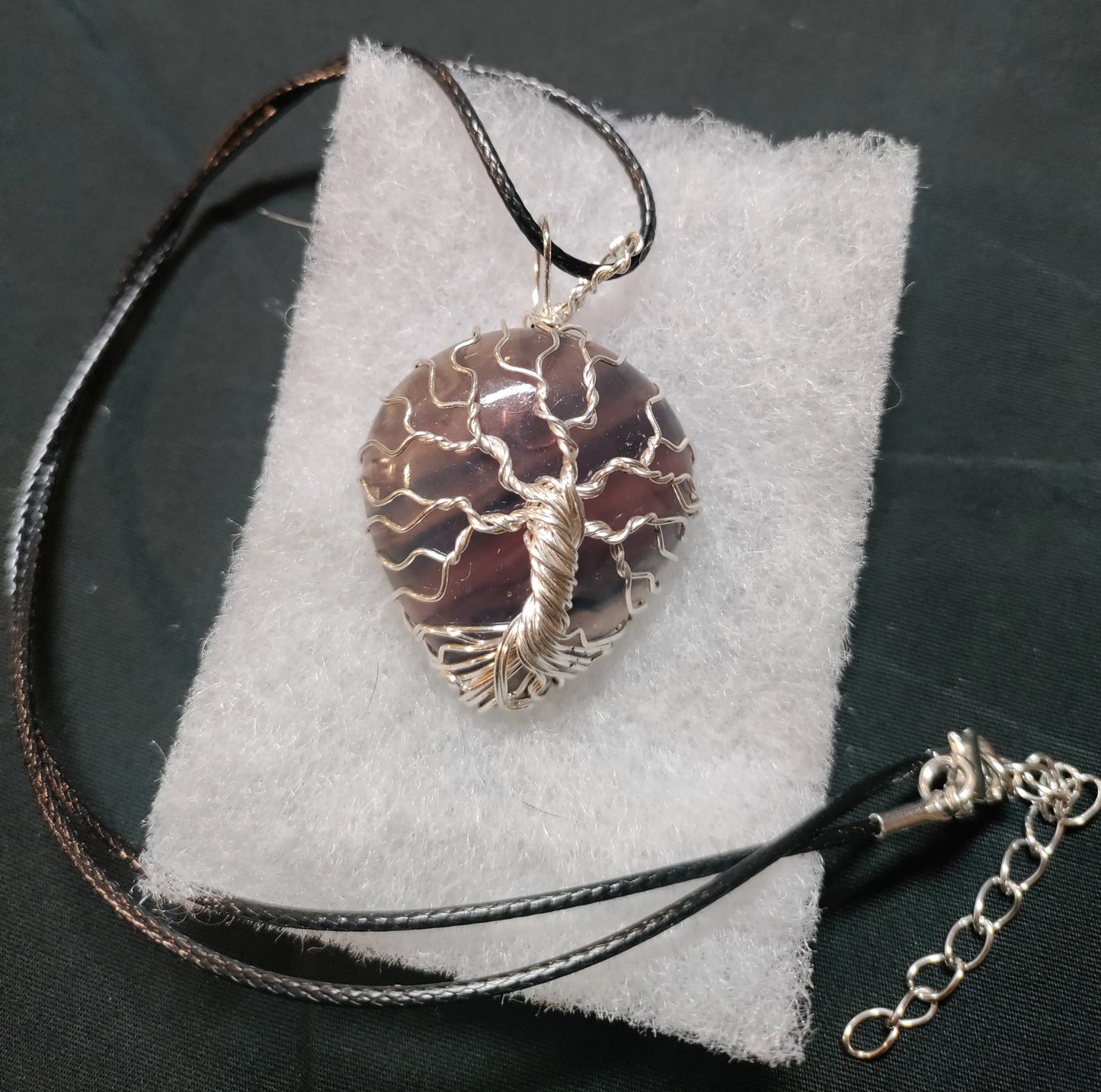 Tree Of Life Necklace - Fluorite & Silver