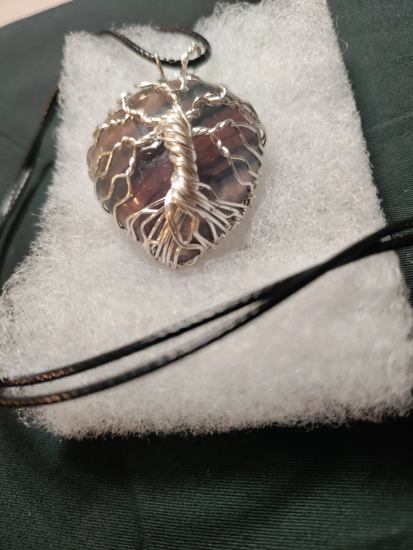 Tree Of Life Necklace - Fluorite & Silver