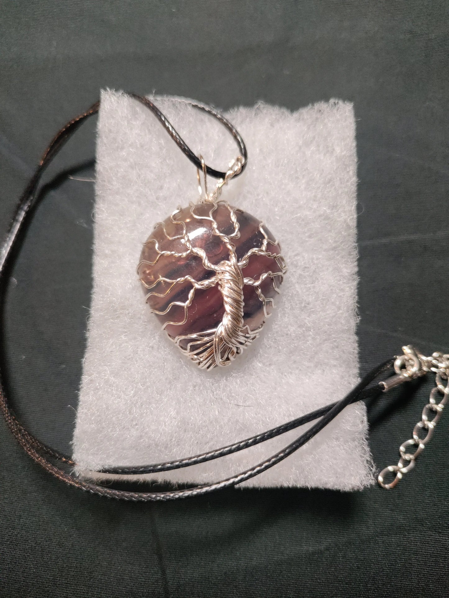 Tree Of Life Necklace - Fluorite & Silver