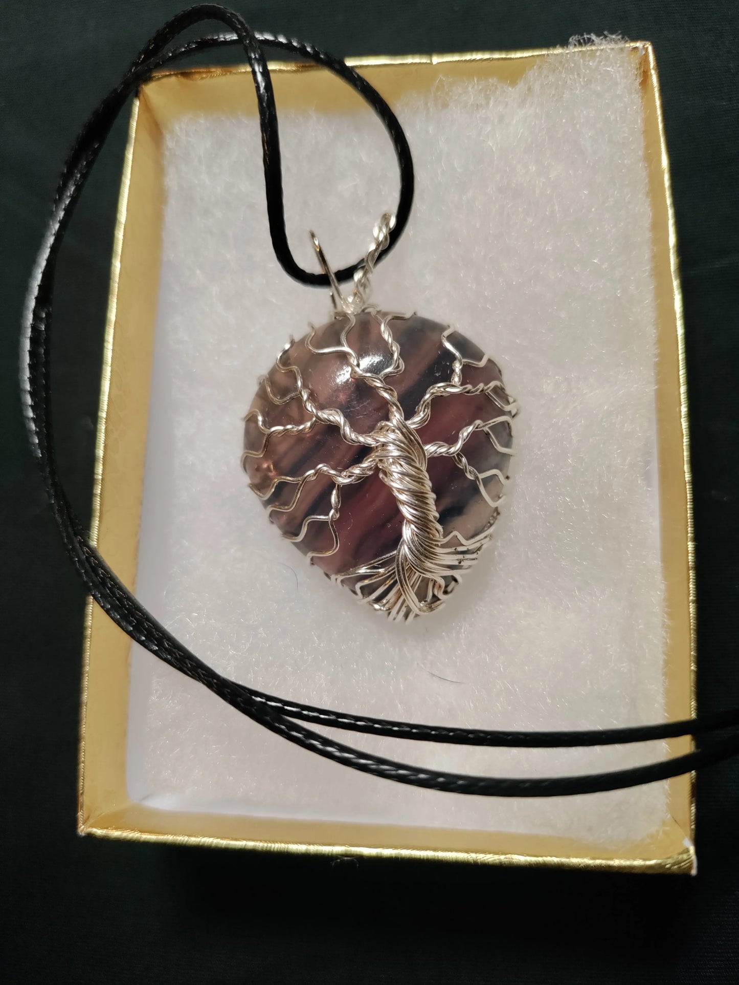 Tree Of Life Necklace - Fluorite & Silver