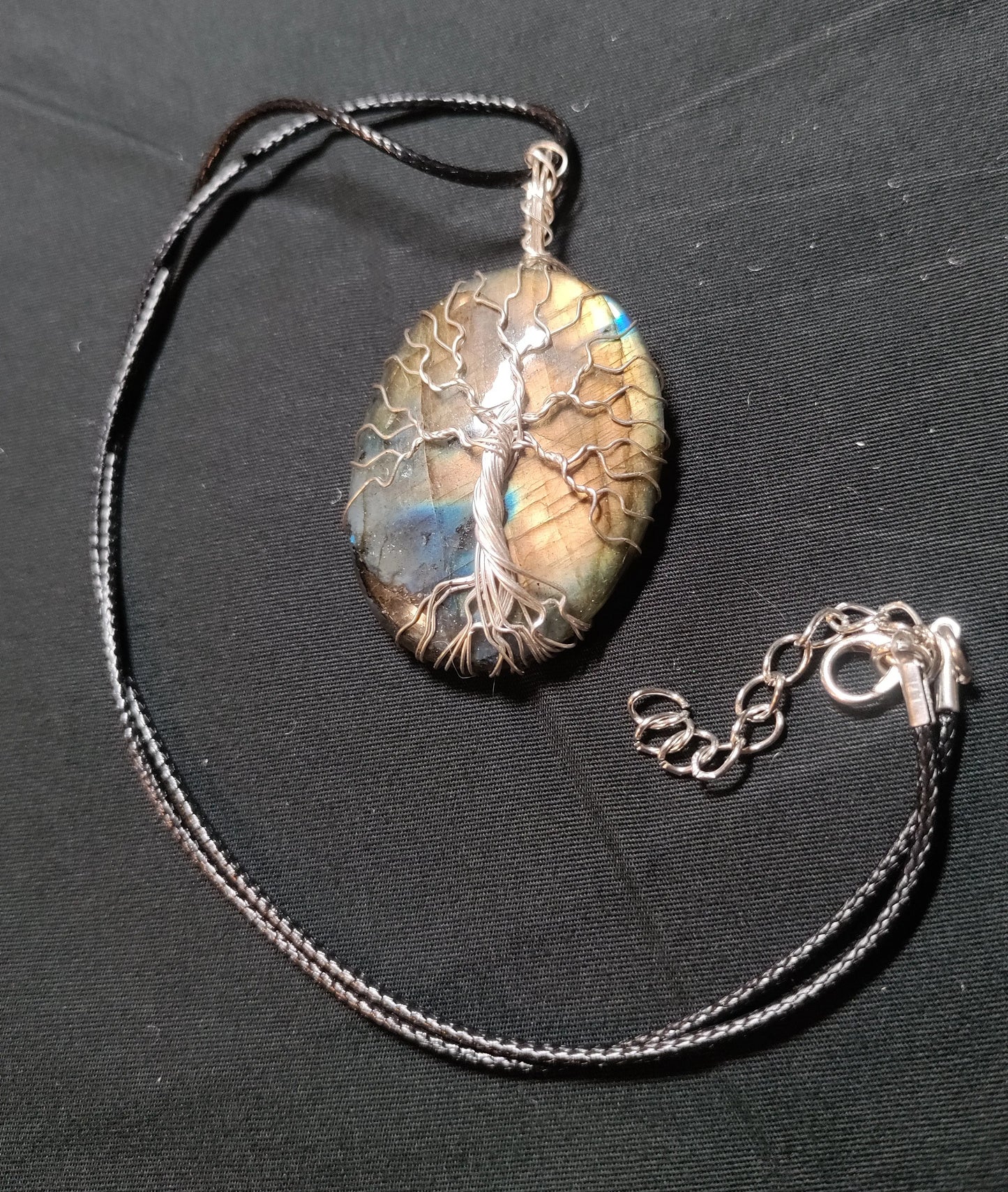 Tree Of Life Necklace - Labradorite & Silver