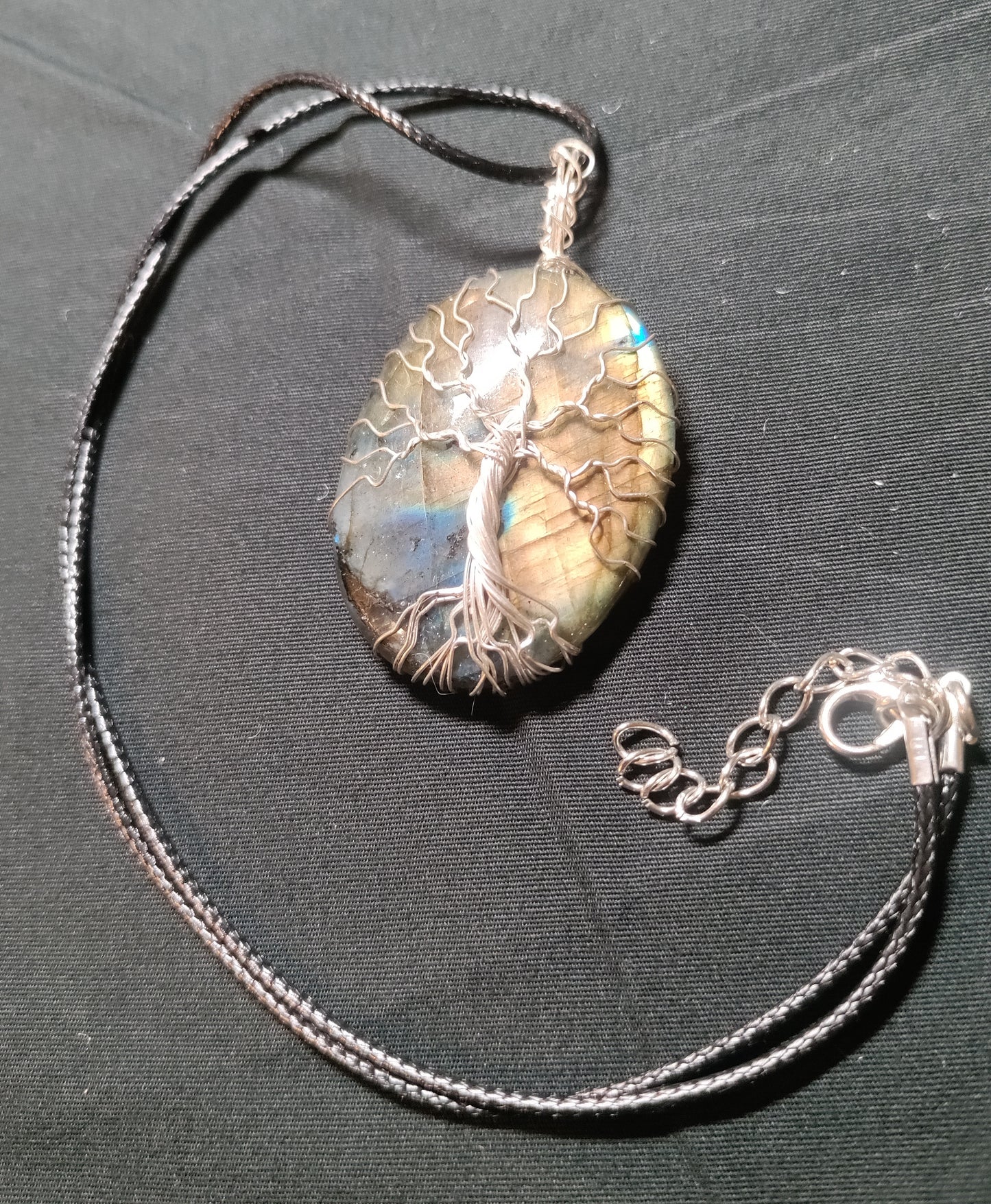 Tree Of Life Necklace - Labradorite  & Silver