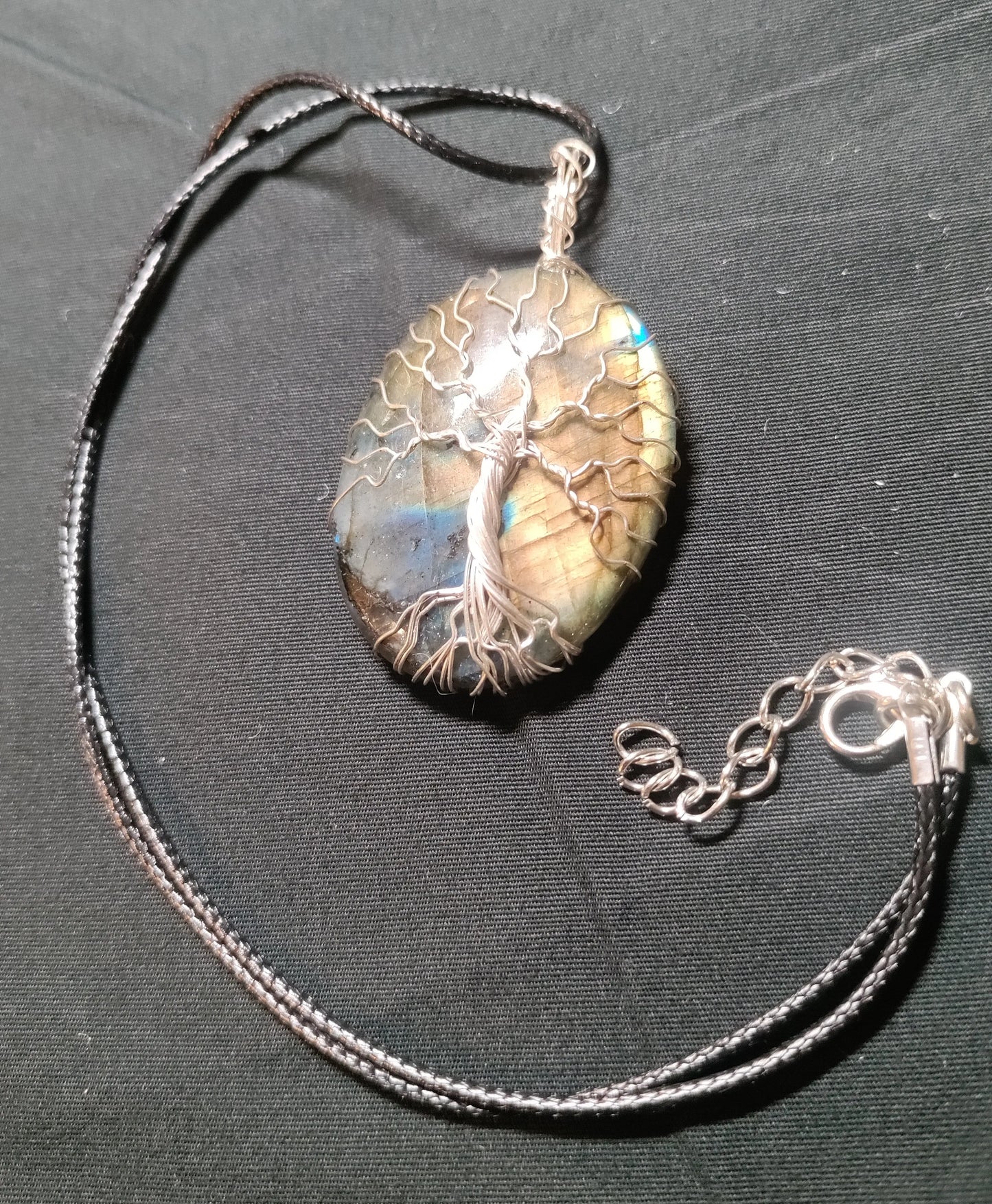 Tree Of Life Necklace - Labradorite & Silver