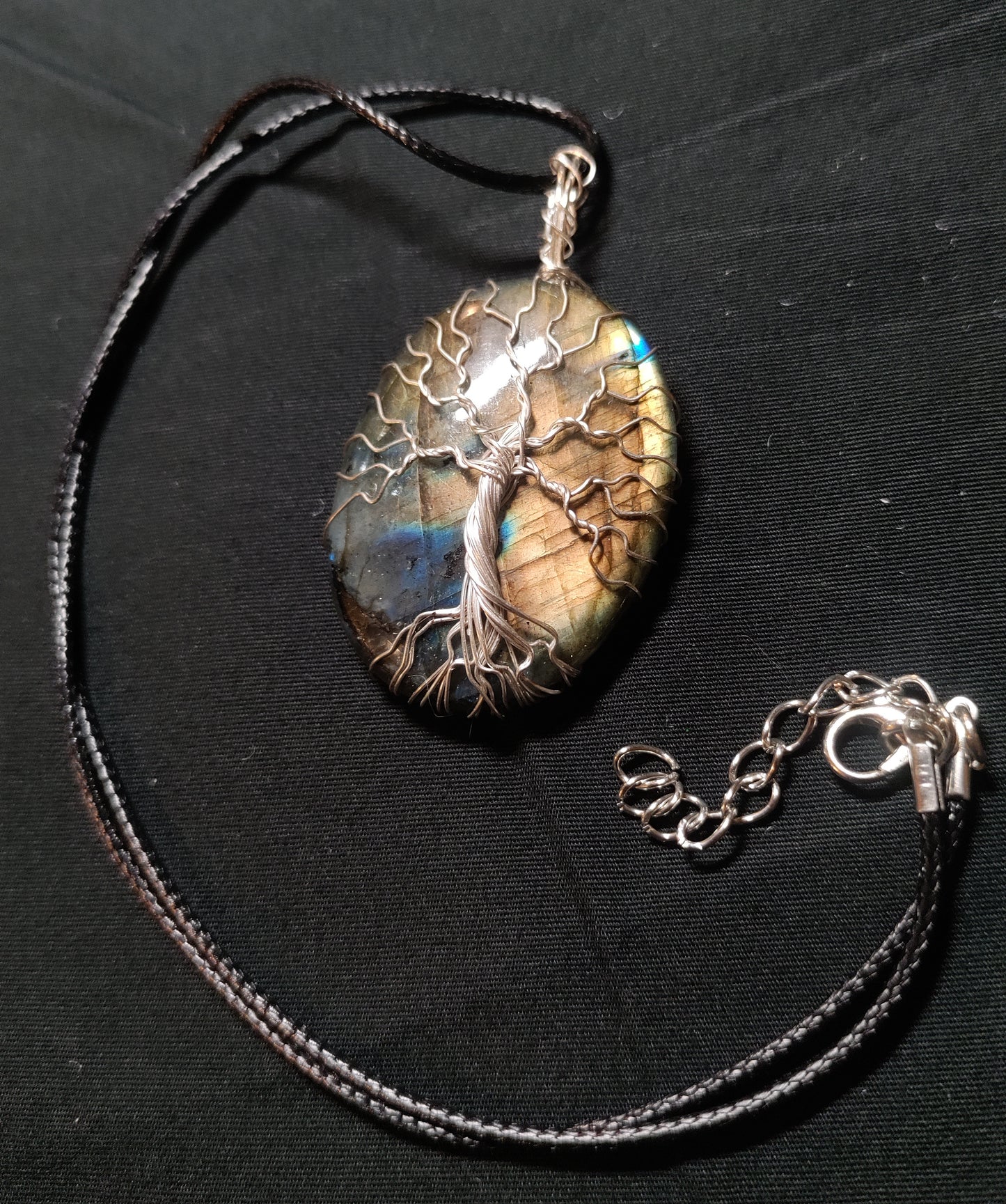 Tree Of Life Necklace - Labradorite  & Silver