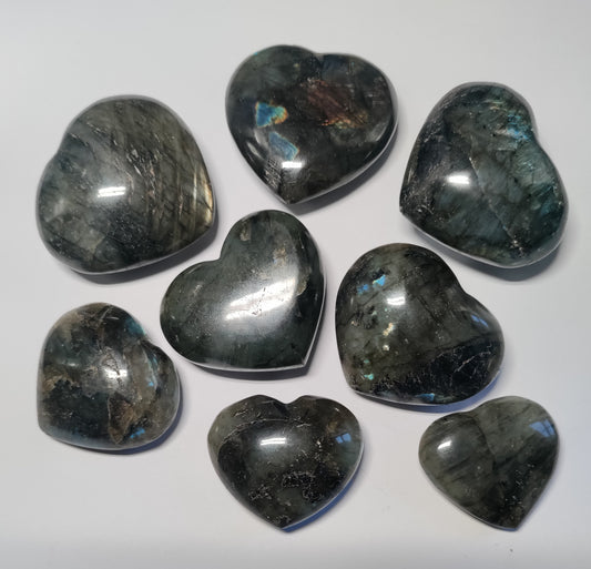 Labradorite Heart