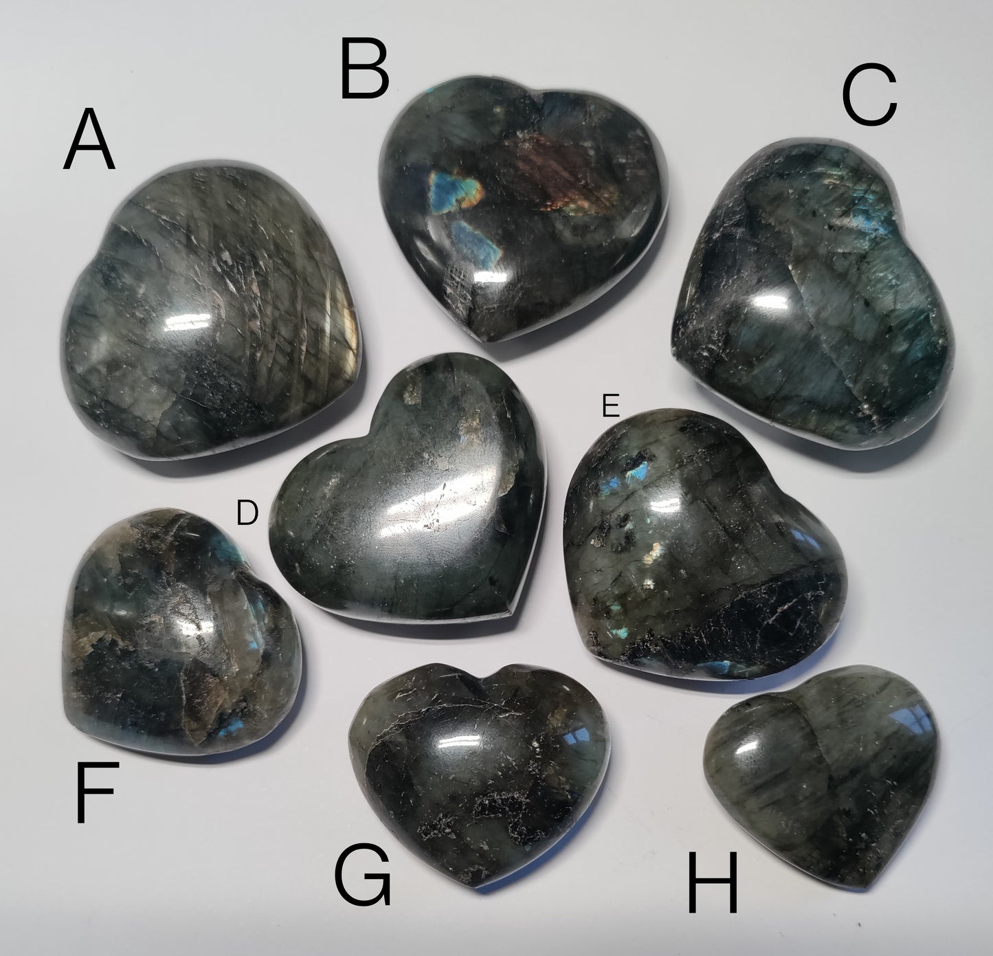 Labradorite Heart