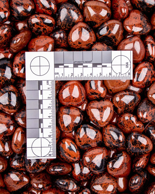 Mahogany Obsidian Heart - Crystal Heart - Sacred Tree