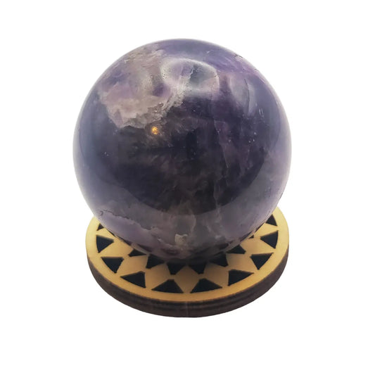 Chevron Amethyst Sphere - 50mm