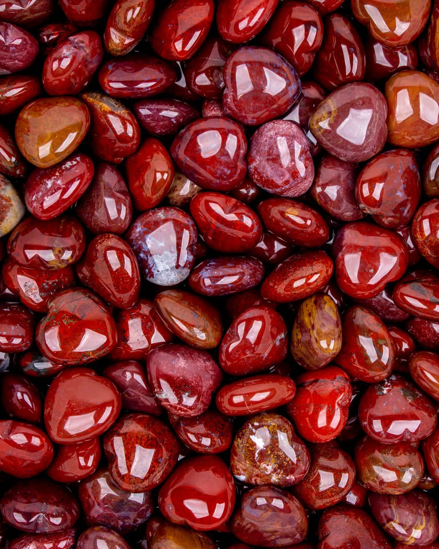 Red Jasper Heart - Crystal Heart - Sacred Tree