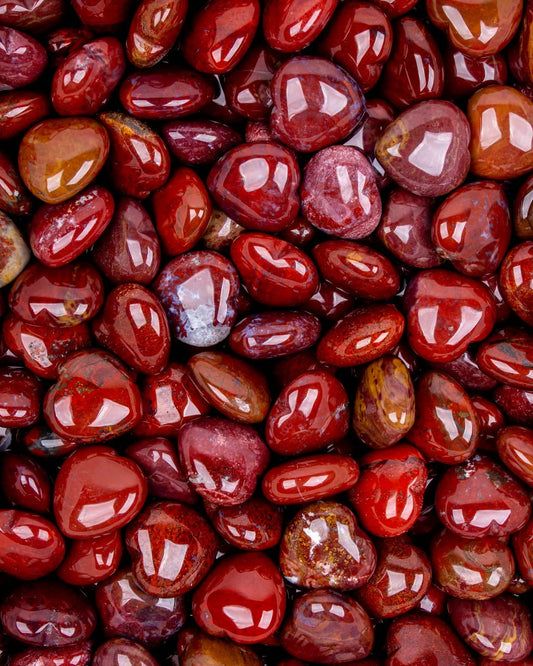 Red Jasper Heart - Crystal Heart - Sacred Tree