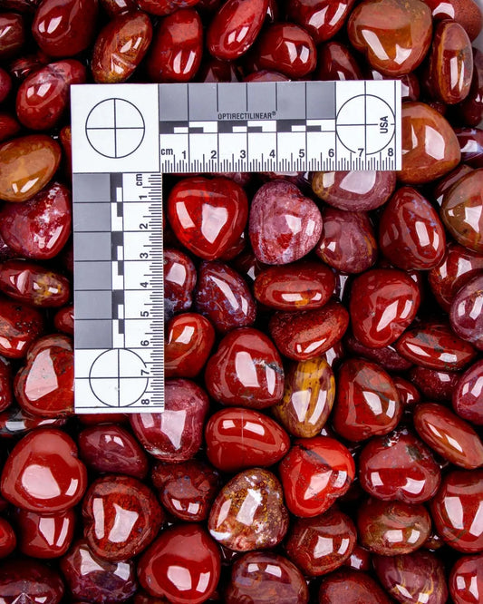 Red Jasper Heart - Crystal Heart - Sacred Tree