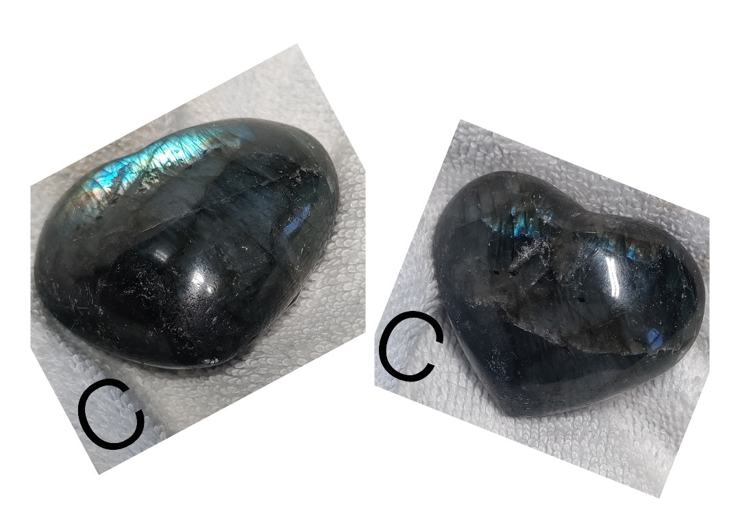 Labradorite Heart