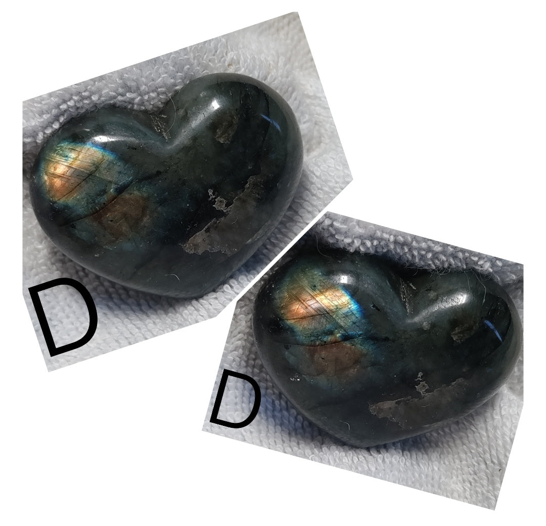 Labradorite Heart