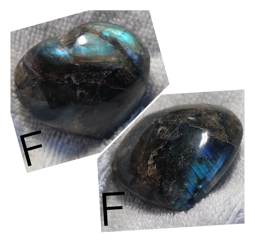Labradorite Heart