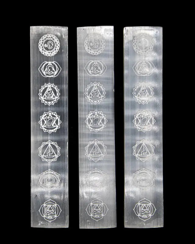 Selenite Chakra Bar