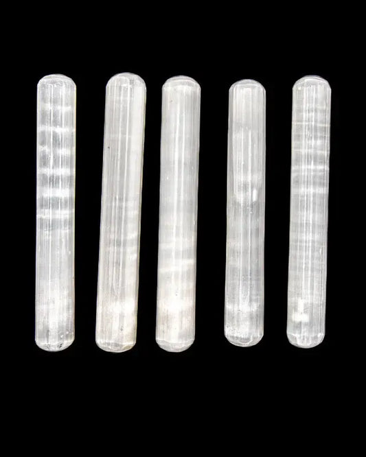 Polished Selenite Wand (Round) - 6in