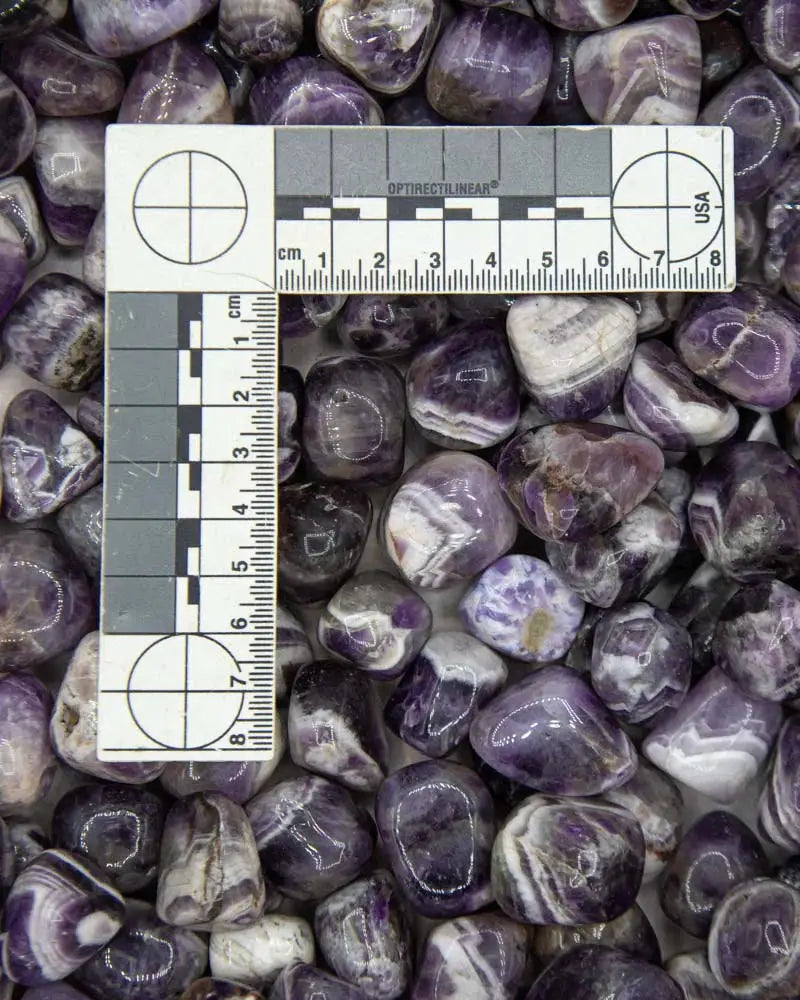 Tumbled Chevron Amethyst