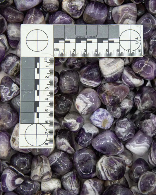 Tumbled Chevron Amethyst