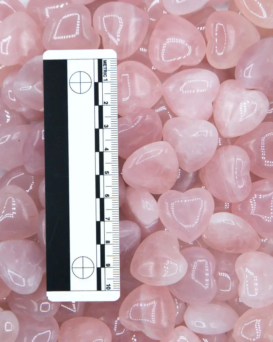 Rose Quartz Heart - Crystal Heart - Sacred Tree