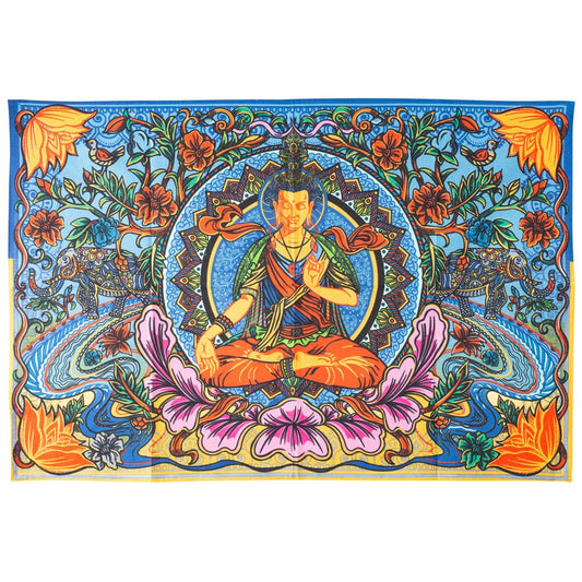 3D Buddha Lotus Tapestry