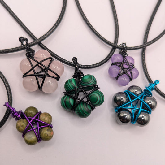 Crystal Pentagram Necklace